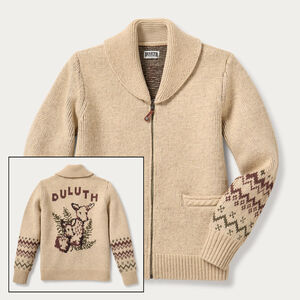 Women's Woolpaca Zip-Front Jacquard Cardigan