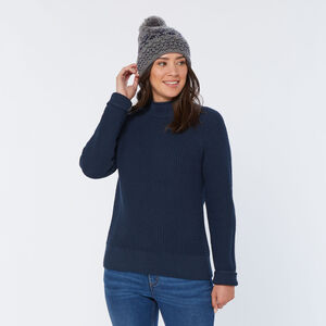 Women's Heritage Waffle Stitch Mockneck Sweater