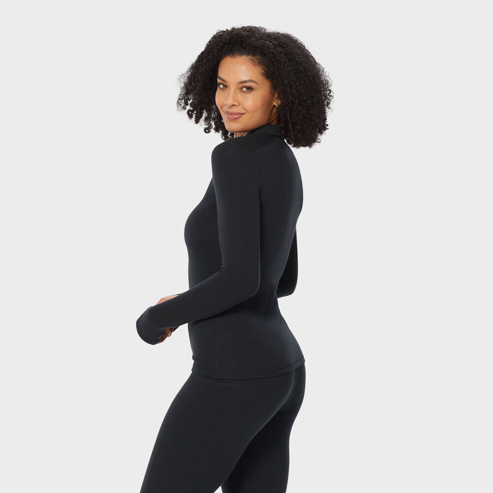 Women's Wickerino Wool Base Layer 1/4 Zip Top Main Image