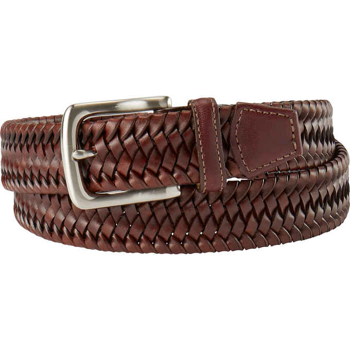 Men's Stretch Leather Braid Belt