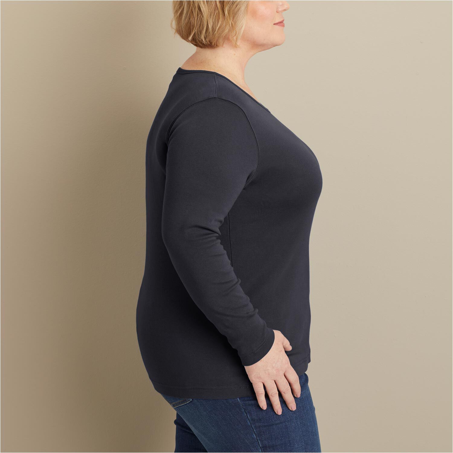 Women's Plus Longtail T Long Sleeve Crewneck | Duluth Trading Company