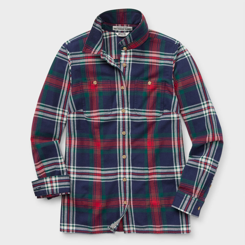Women's Plus Free Swingin' Flannel Shirt Main Image