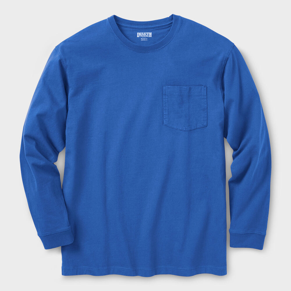 Men's Longtail T Standard Fit Long Sleeve Pocket Crew Main Image