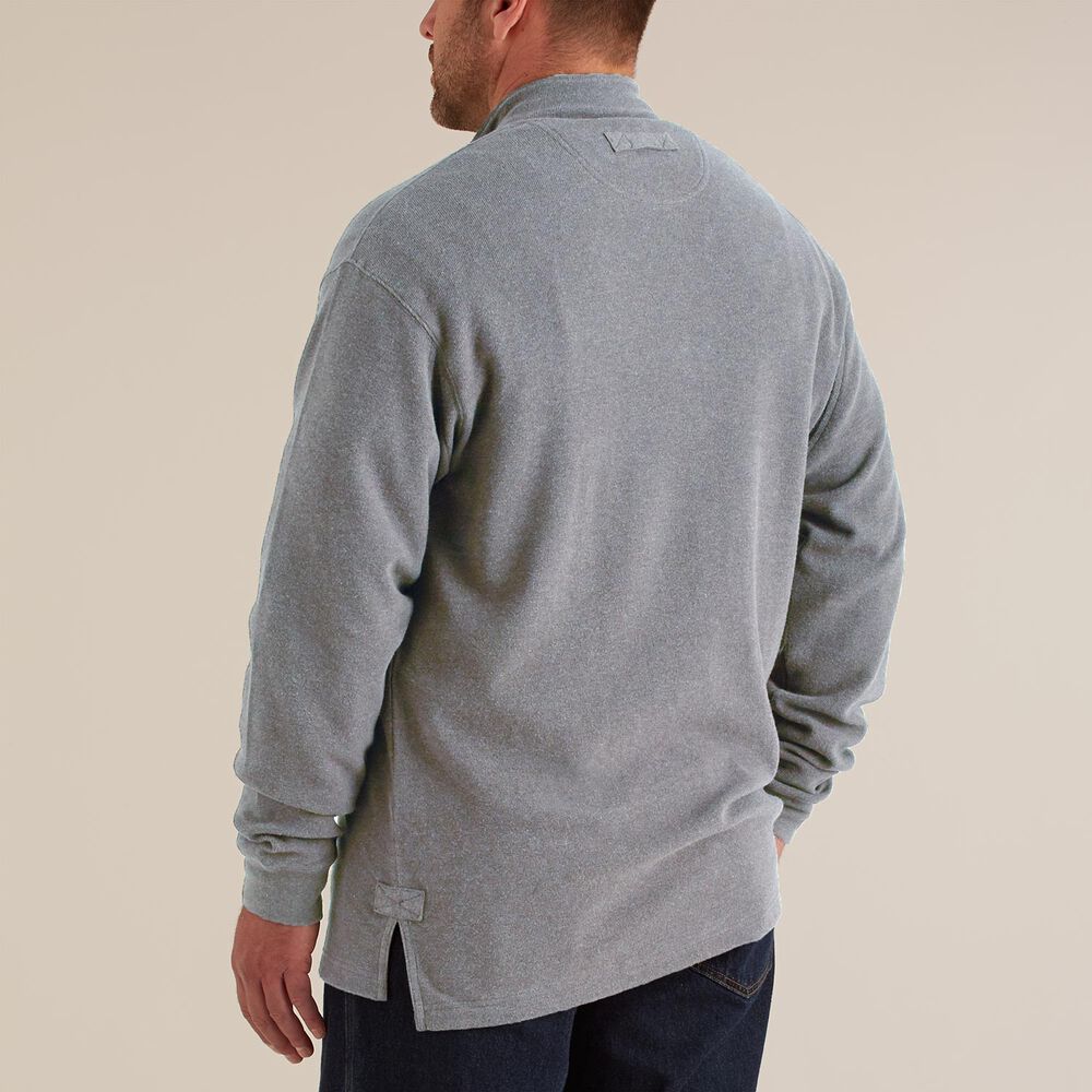 Men's Waffle Mock Henley Shirt Main Image