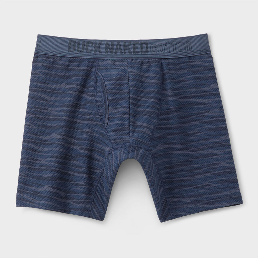 Men's Buck Naked Cotton Pattern Boxer Briefs Main Image