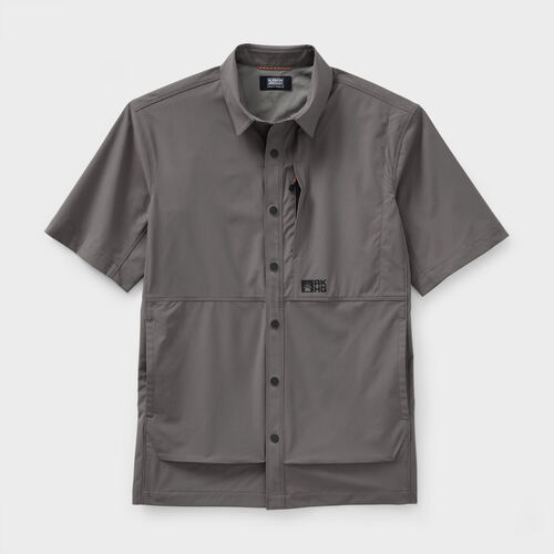 duluth dress shirts Men's Action Standard Fit Short Sleeve Shirt - Tan/Khaki SM REG