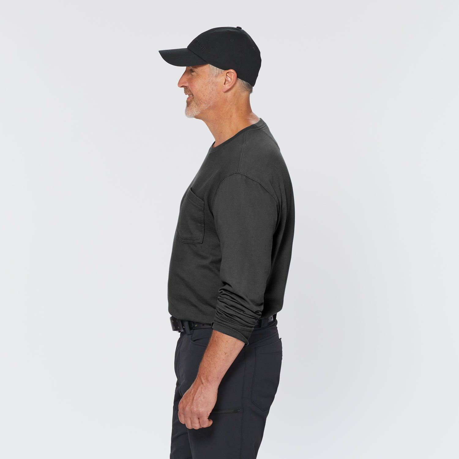 Men's Longtail T Standard Fit Long Sleeve Shirt With Pocket