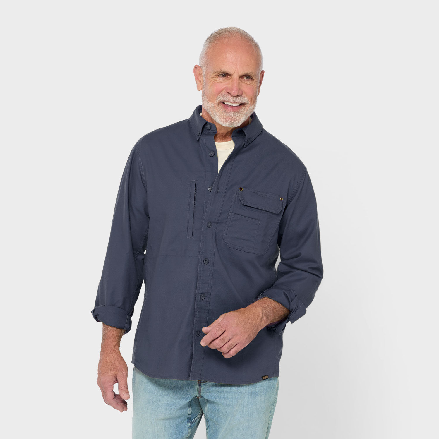 Men's Fire Hose Lightweight Long Sleeve Work Shirt | Duluth