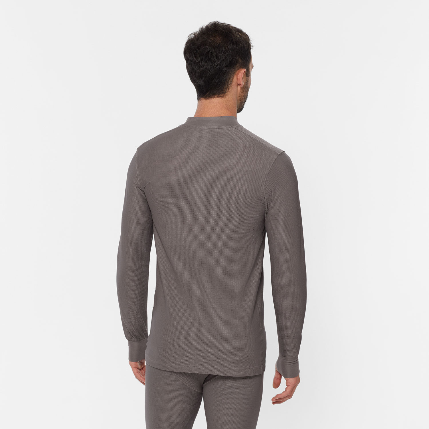 Men's Buck Naked Performance Base Layer Mock Neck Shirt