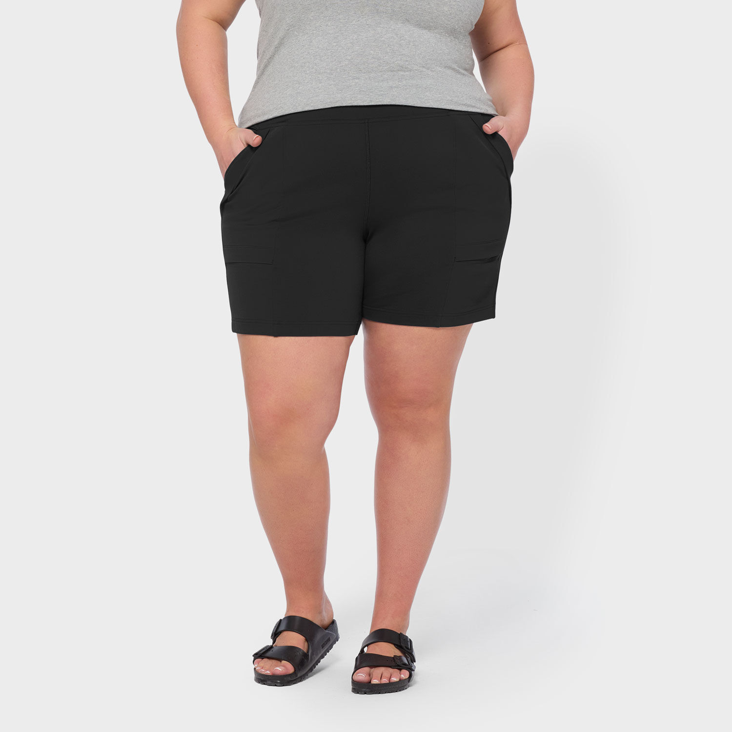 Women's Plus NoGA Work Hi-Rise Shorts | Duluth Trading Company