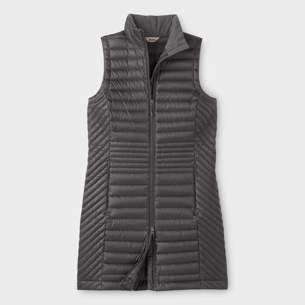 Women's Down Right Long Vest Main Image