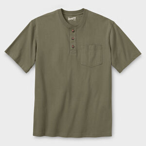 Men's Longtail T Relaxed Fit Short Sleeve Pocket Henley