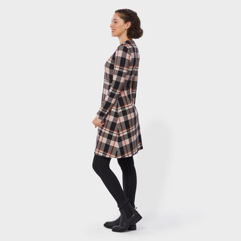 Women's T-Shirt Flannel Long Sleeve Dress Duluth Trading Company