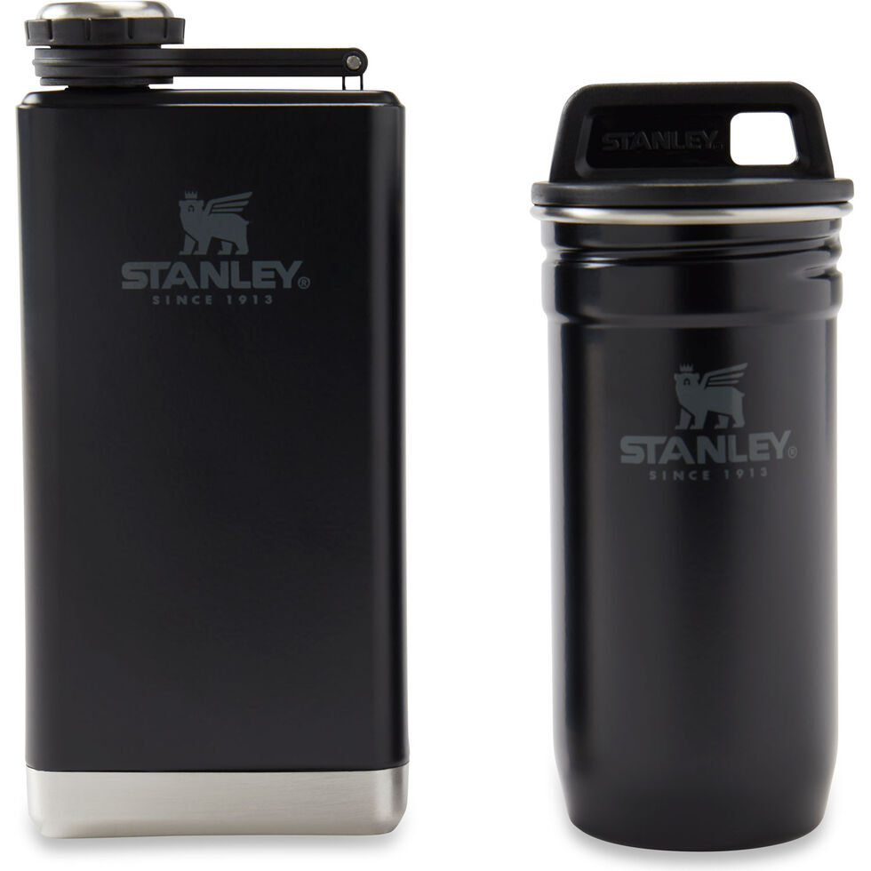 Stanley • Flask & Shot Glass Set W.carry Case Black