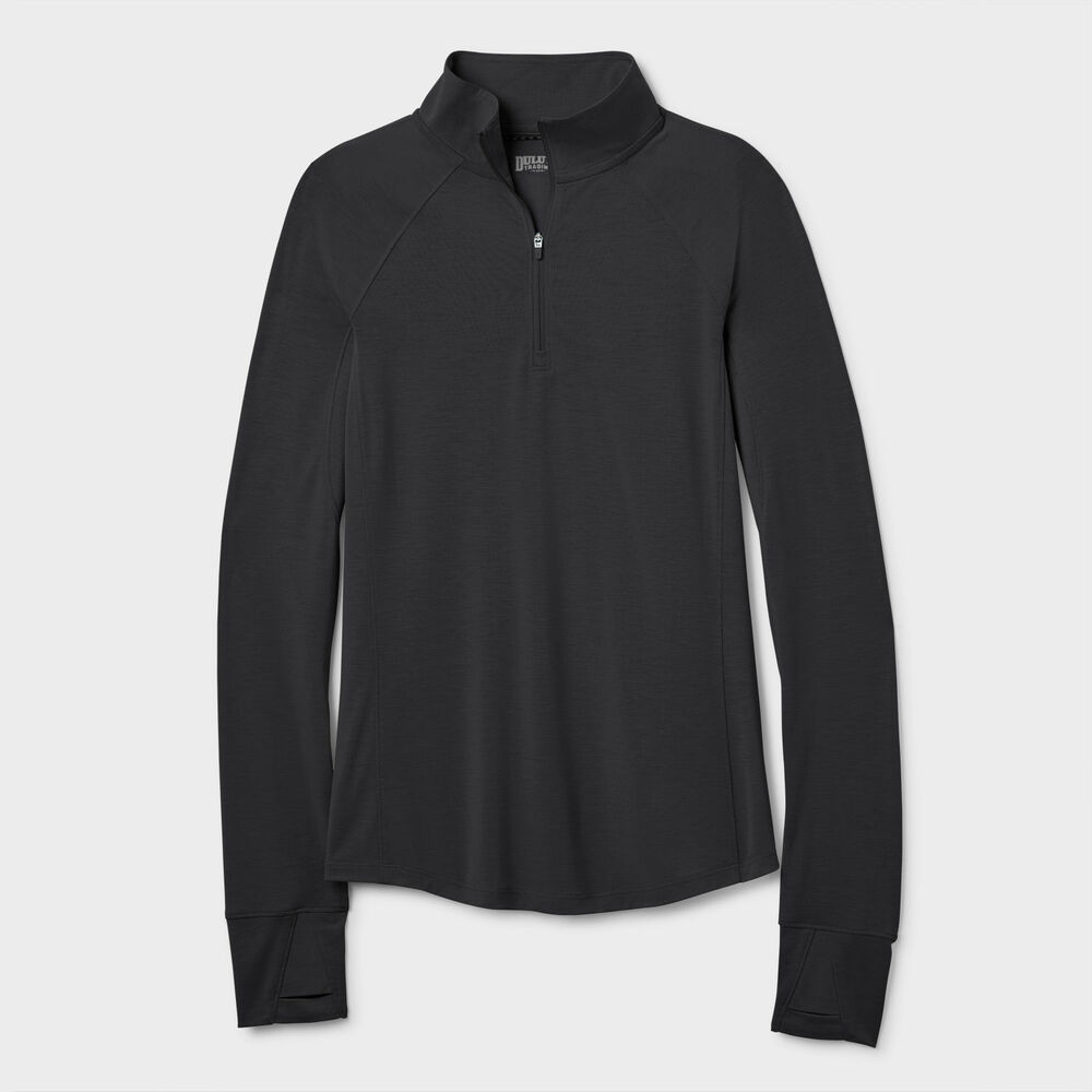 Women's Seawool Long Sleeve 1/4 Zip Mockneck Main Image