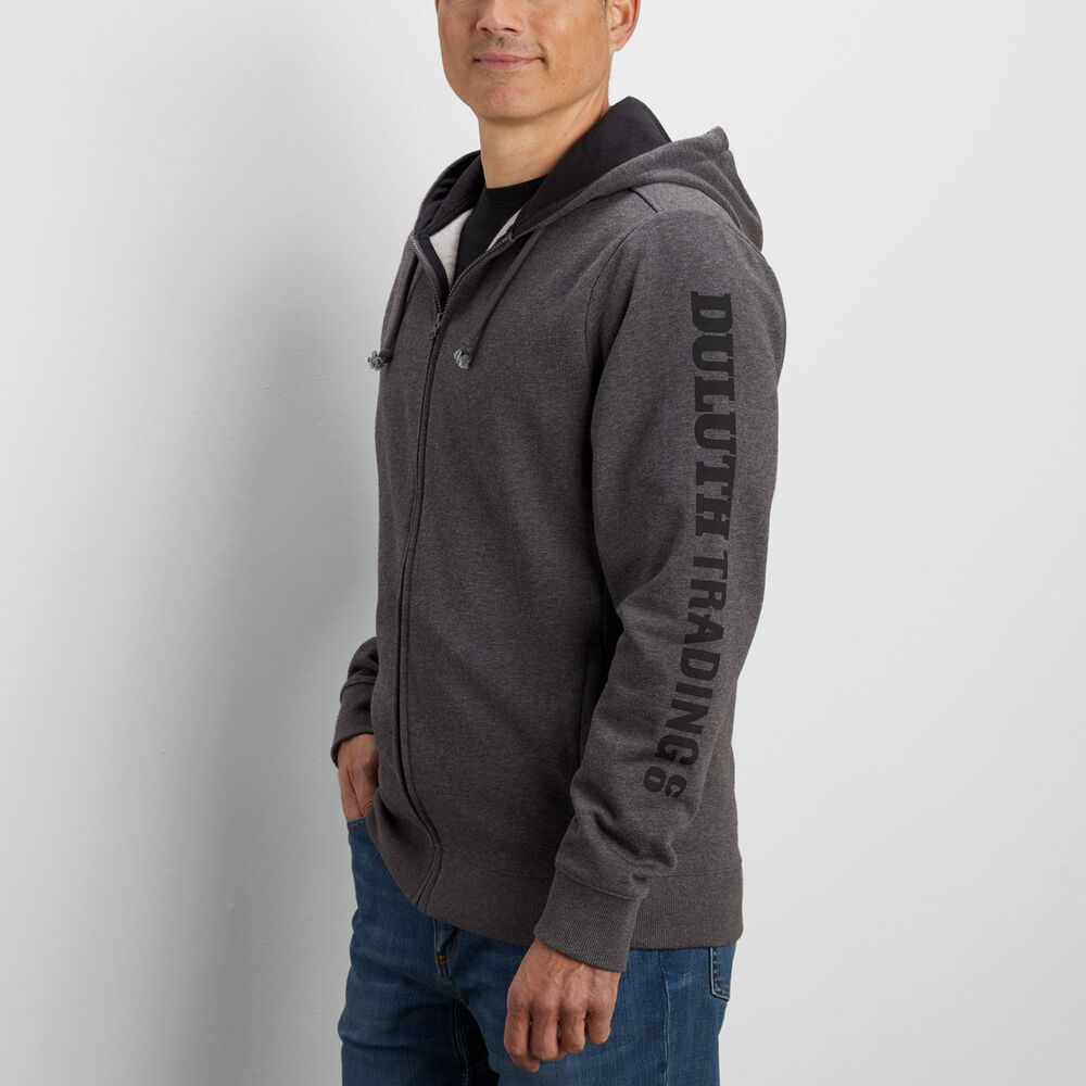 Men's Midweight Relaxed Fit Full Zip Hoodie Sweatshirt Main Image