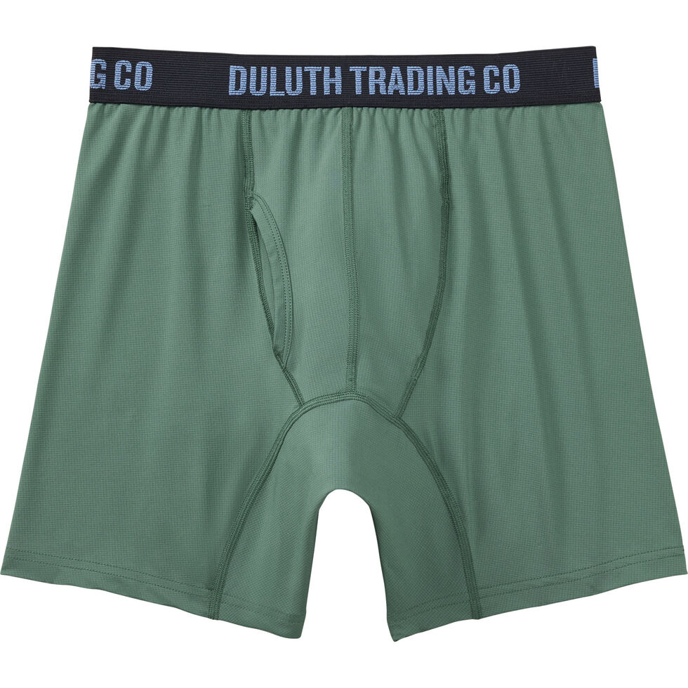 Men's Dry On The Fly Boxer Brief Underwear - Green 3XL Duluth Trading Company