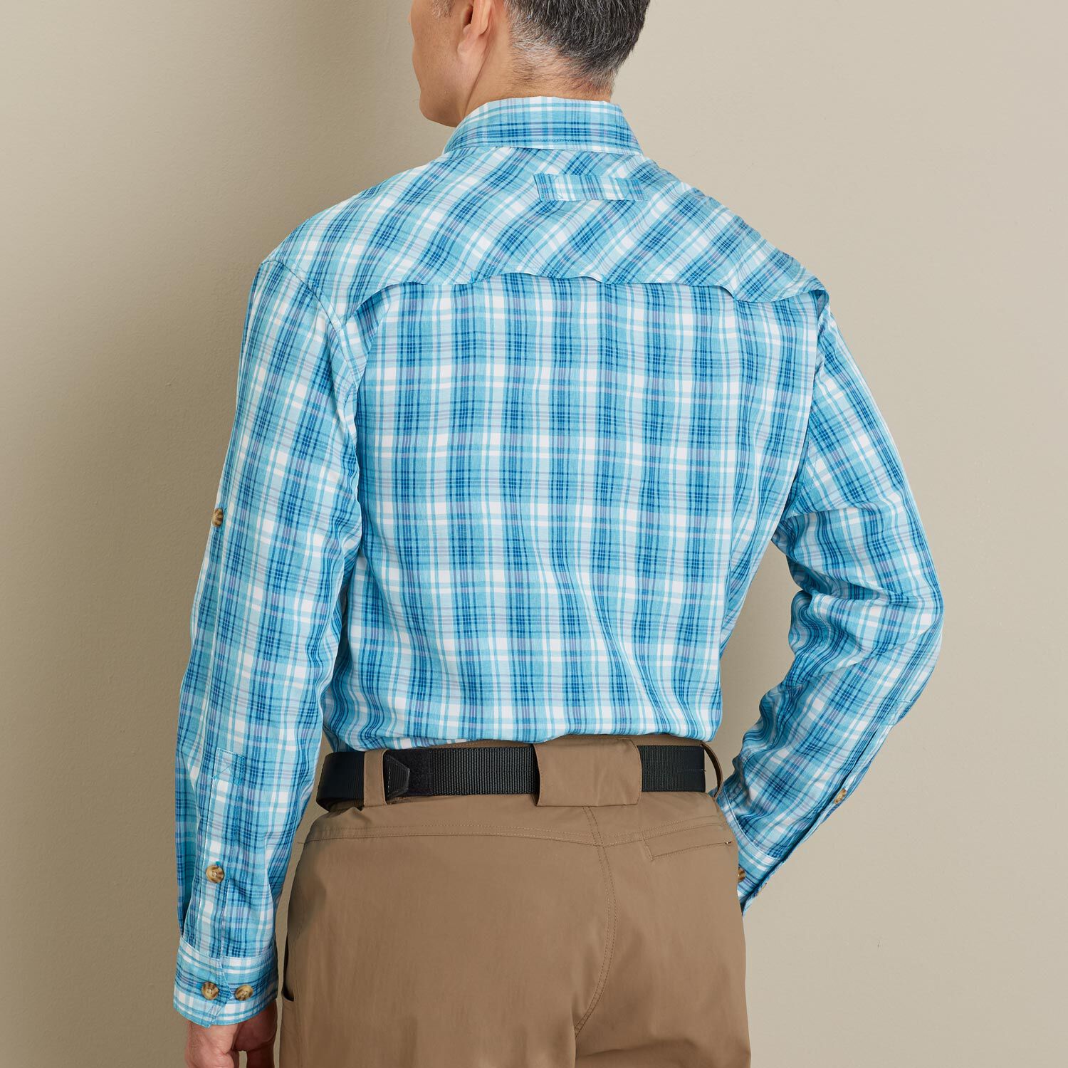 Men's No Fly Zone Long Sleeve Plaid Shirt | Duluth Trading Company