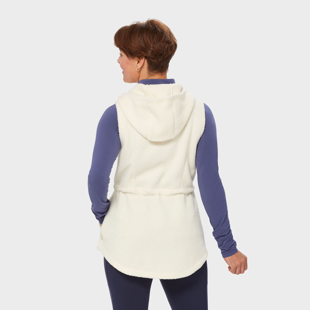 Women's Pile Hi Fleece Hooded Tunic Vest Main Image