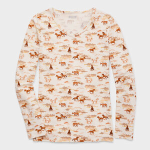 Women's No-Yank Long Sleeve V-Neck T-Shirt