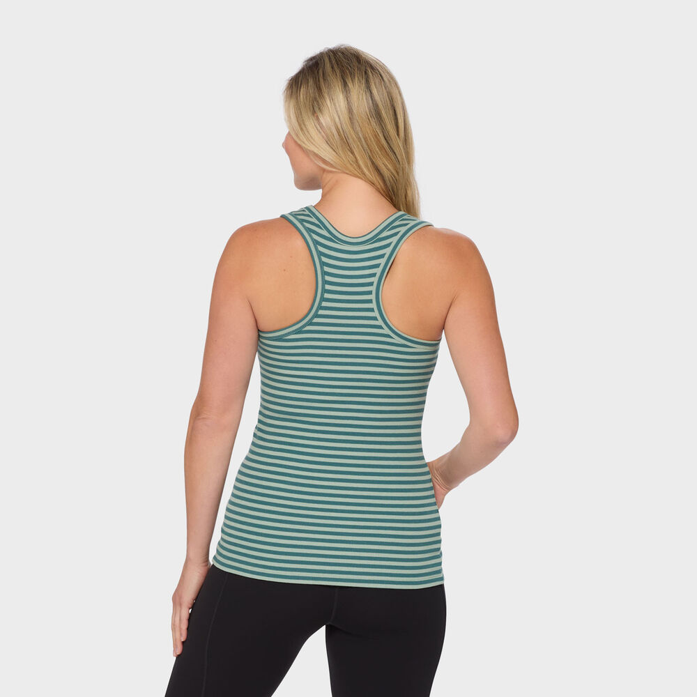 Women's No-Yank Luxe Rib Racerback Shelf Bra Tank Main Image