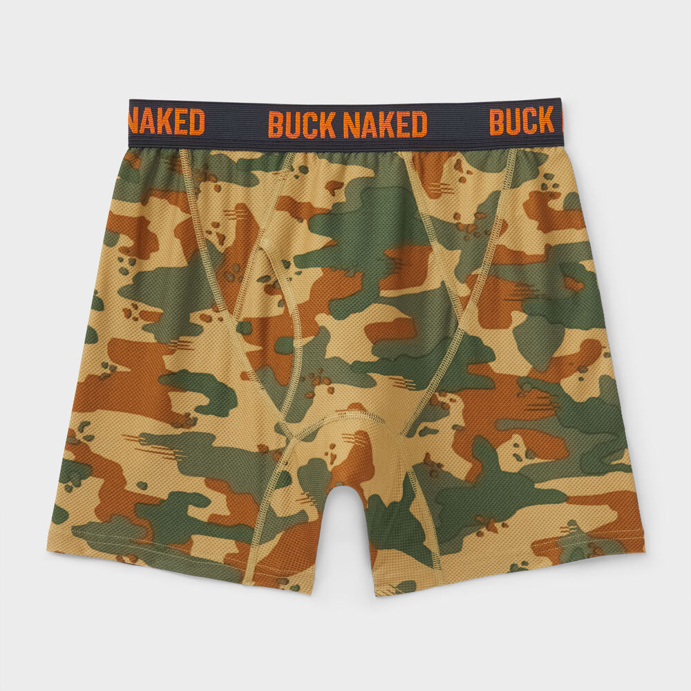 Men's Buck Naked Pattern Boxer Briefs Main Image