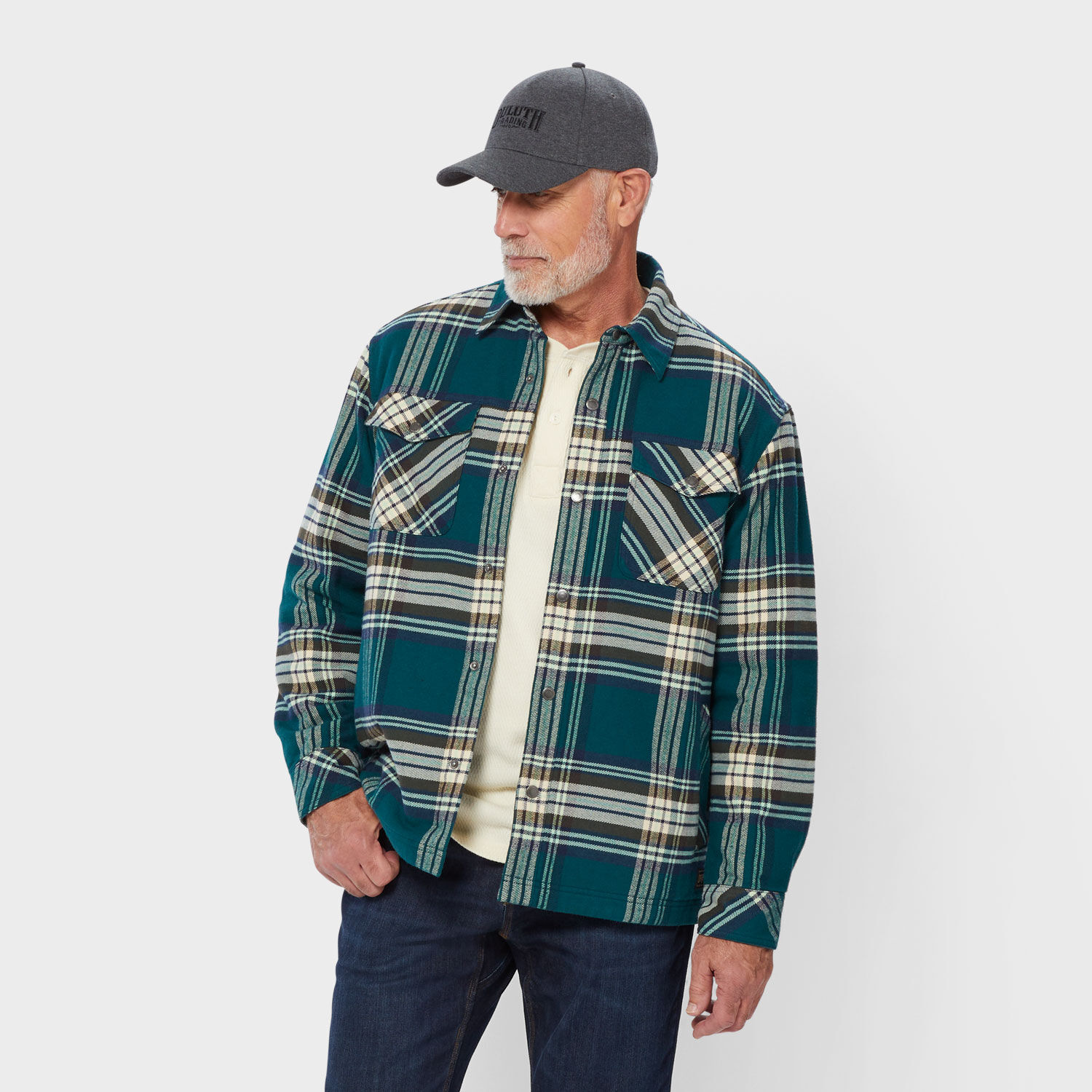 Men's Folklore Flannel Insulated Shirt Jac | Duluth Trading Company