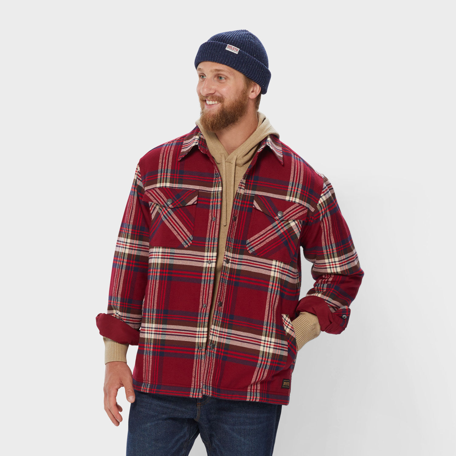 Men's Folklore Flannel Insulated Shirt Jac | Duluth Trading Company