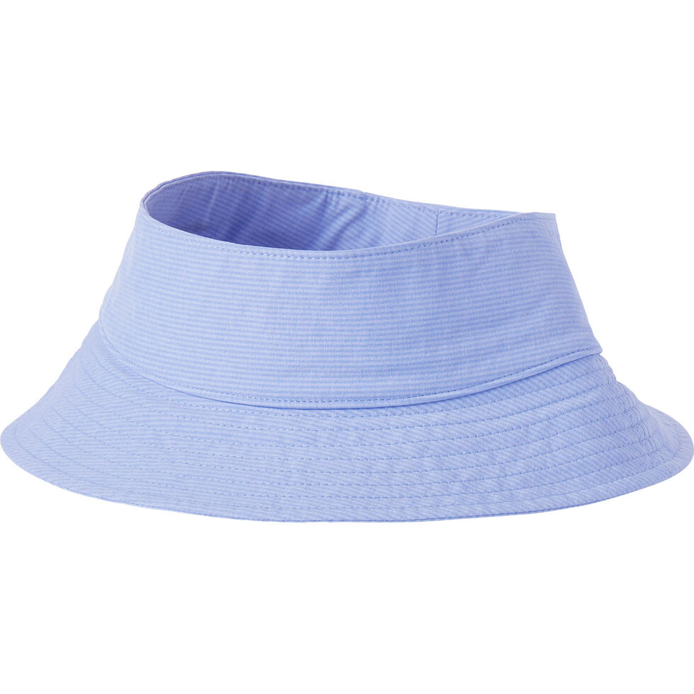 Reversible Ponytail Sun Bucket Hat