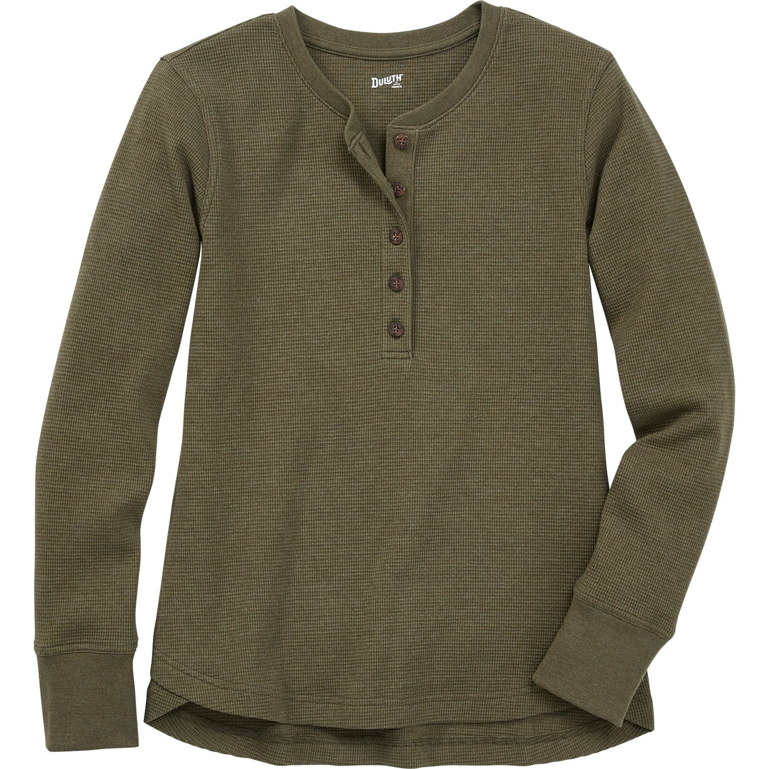 Chemise Duluth Burly Thermal Femme, Crème, Taille S, Manches Longues, Henley