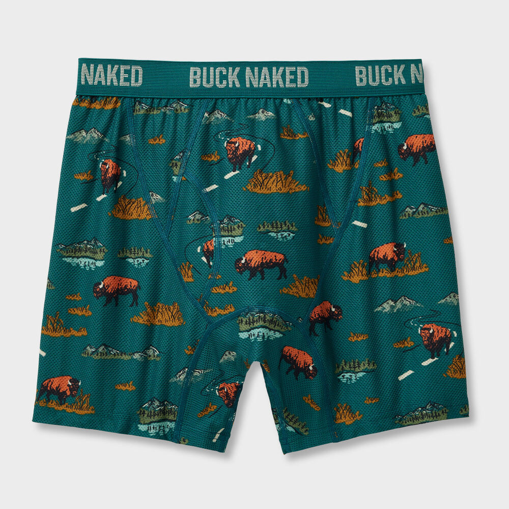 Men's Buck Naked Pattern Boxer Briefs Main Image