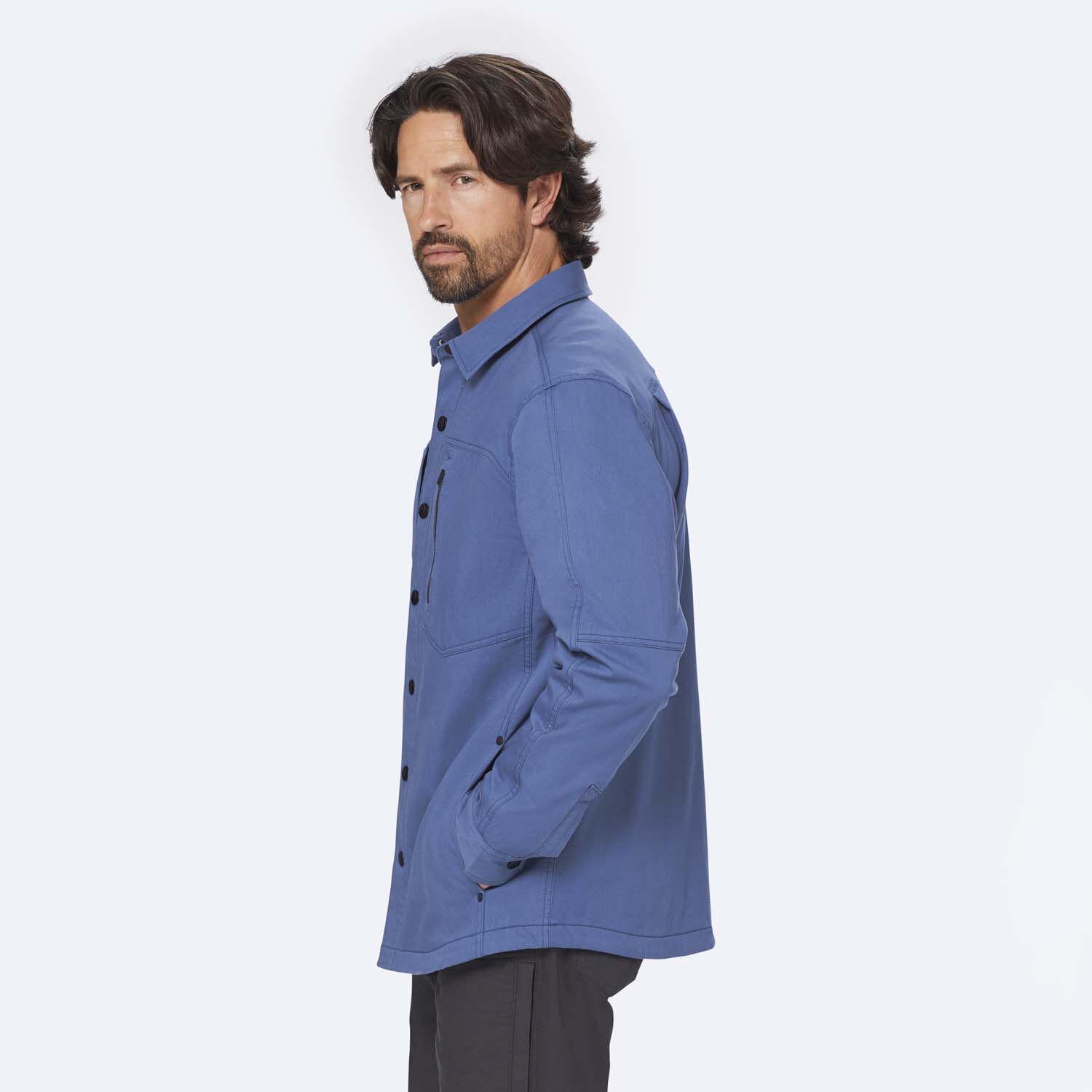 Men's AKHG Stone Run Fleece Lined Overshirt | Duluth Trading Company