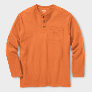 Men's Longtail T Relaxed Fit LS Henley T-Shirt ABO MED