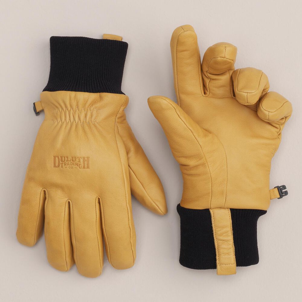 Men's Goatskin Leather Winter Gloves Main Image