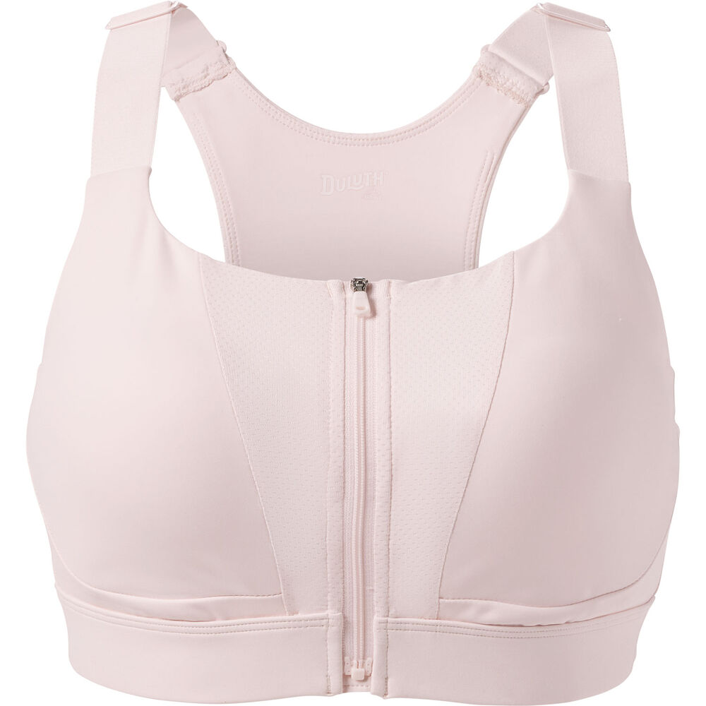Buy White Next Active Sports High Impact Zip Front Bra from the
