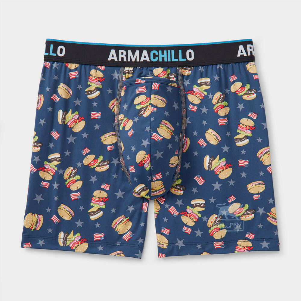 Men's Armachillo Pattern Bullpen 3D Boxer Briefs Main Image