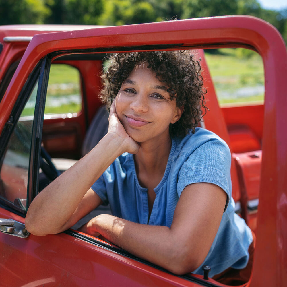 Women's Indigo Twill SS Shirt Main Image