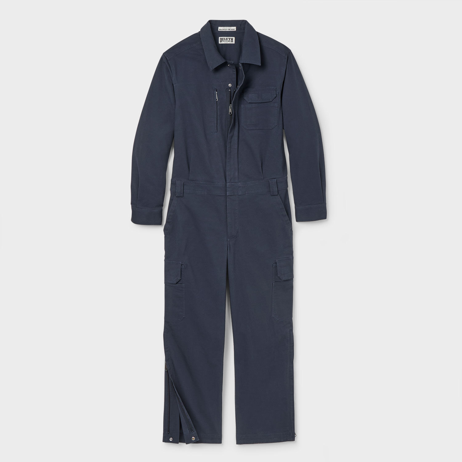 パンツ ANGLAN Backsatin Work Wide Overall Navy Men's DuluthFlex Fire Hose Utility Coveralls | Duluth Trading Company