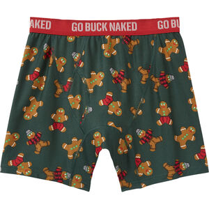 Men's Go Buck Naked Performance Pattern Boxer Briefs