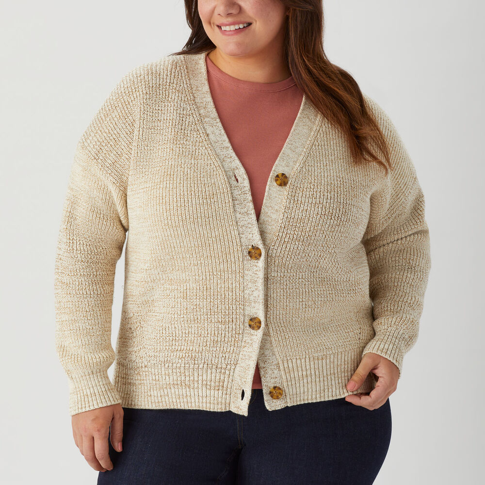 Women's Plus Heritage Shaker Stitch Cardigan Main Image