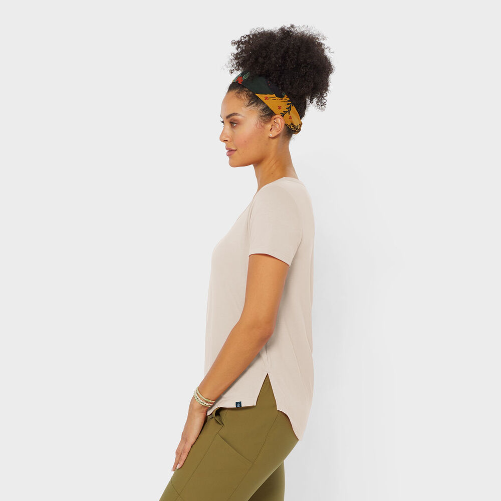 Women's AKHG Renew Bamboo Short Sleeve Tee Main Image