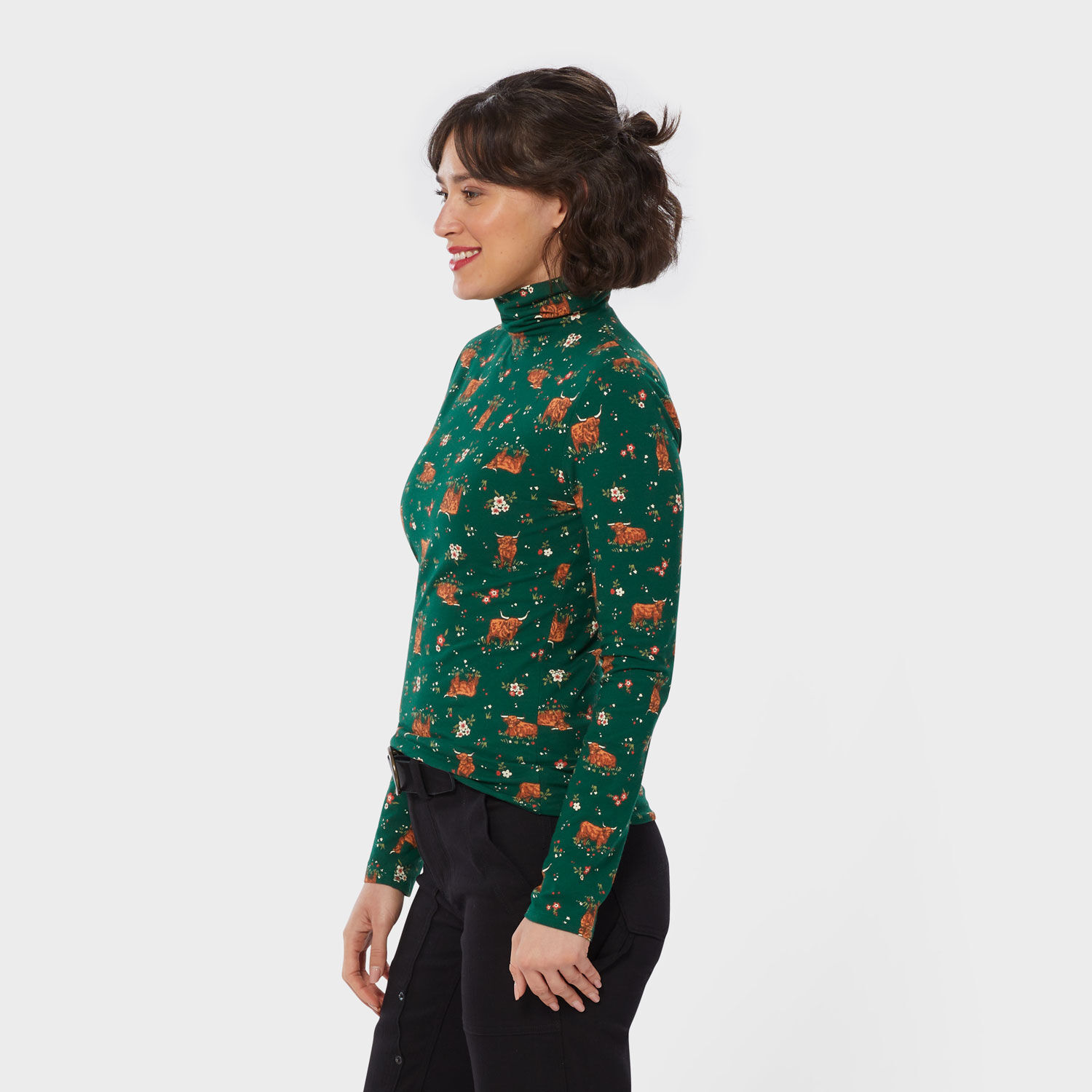 Women's No-Yank Long Sleeve Turtleneck T-Shirt | Duluth
