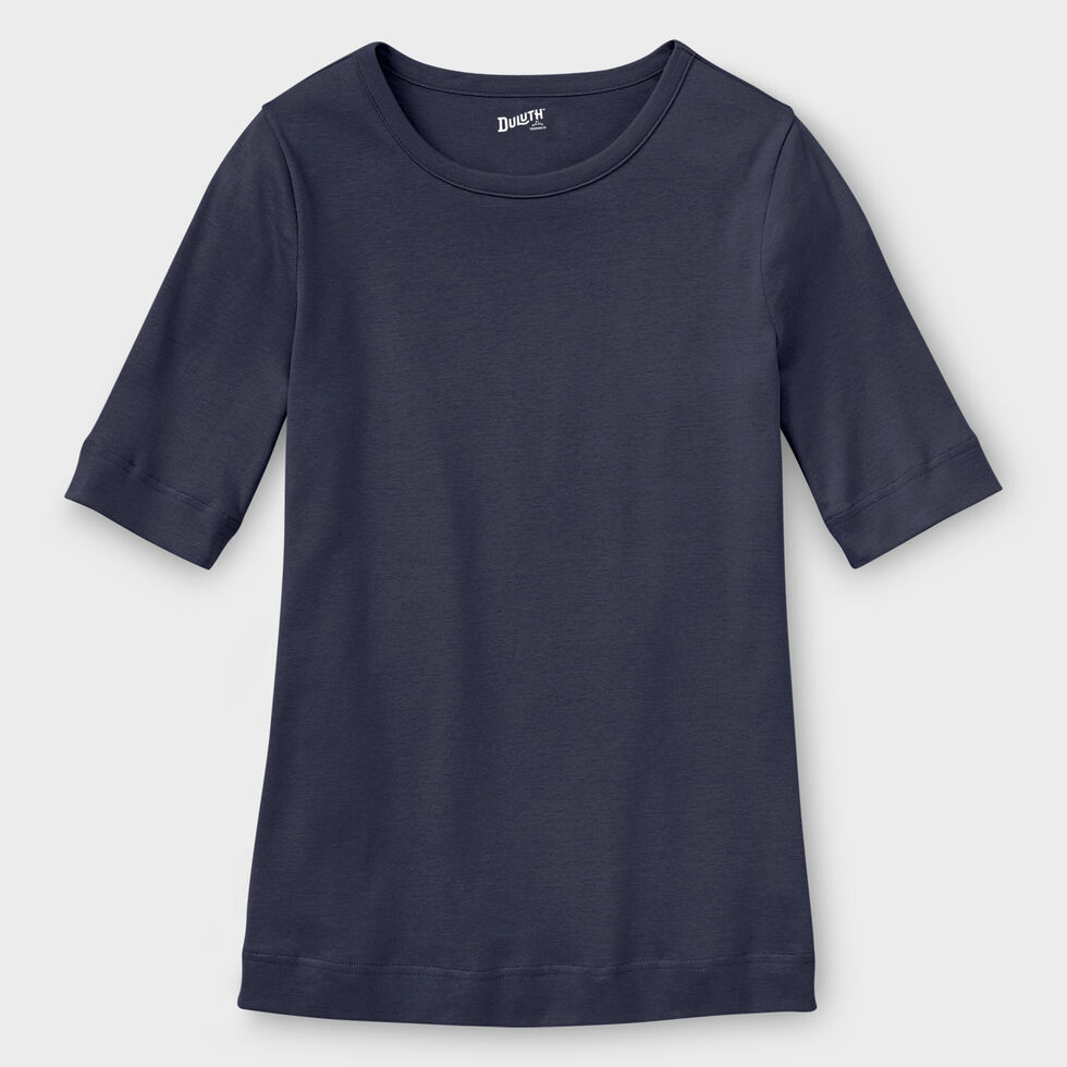 Women's Longtail T Elbow Sleeve Scoopneck Duluth Trading Company