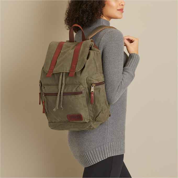 Oil Cloth Backpack