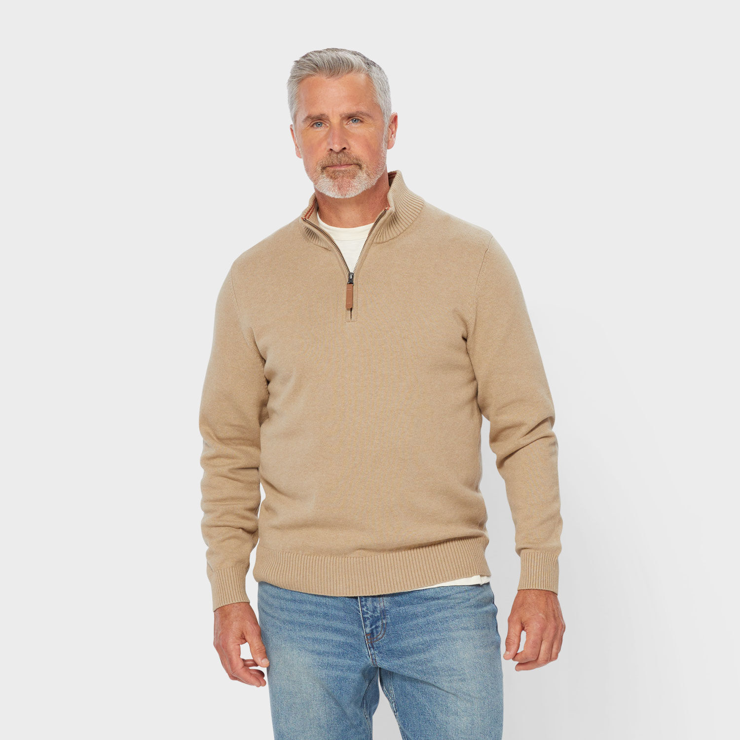 Men's Strongarm 1/4 Zip Mock Sweater | Duluth Trading Company