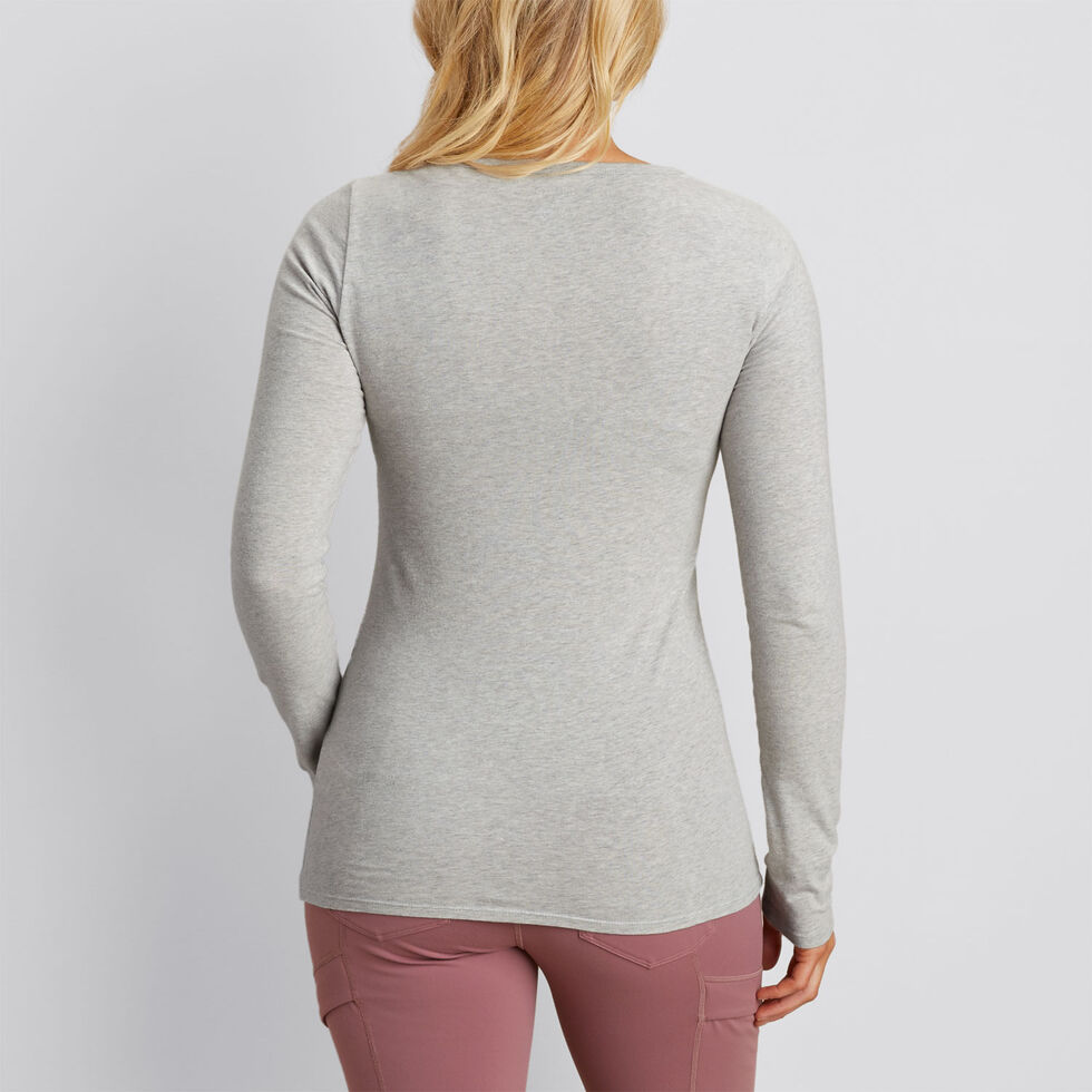 Long Company Sleeve Women\'s Duluth Trading No-Yank Scoopneck | T-Shirt
