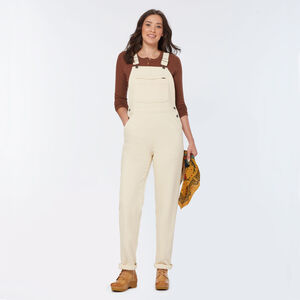 Women's Cozy Corduroy Straight Leg Bib Overalls