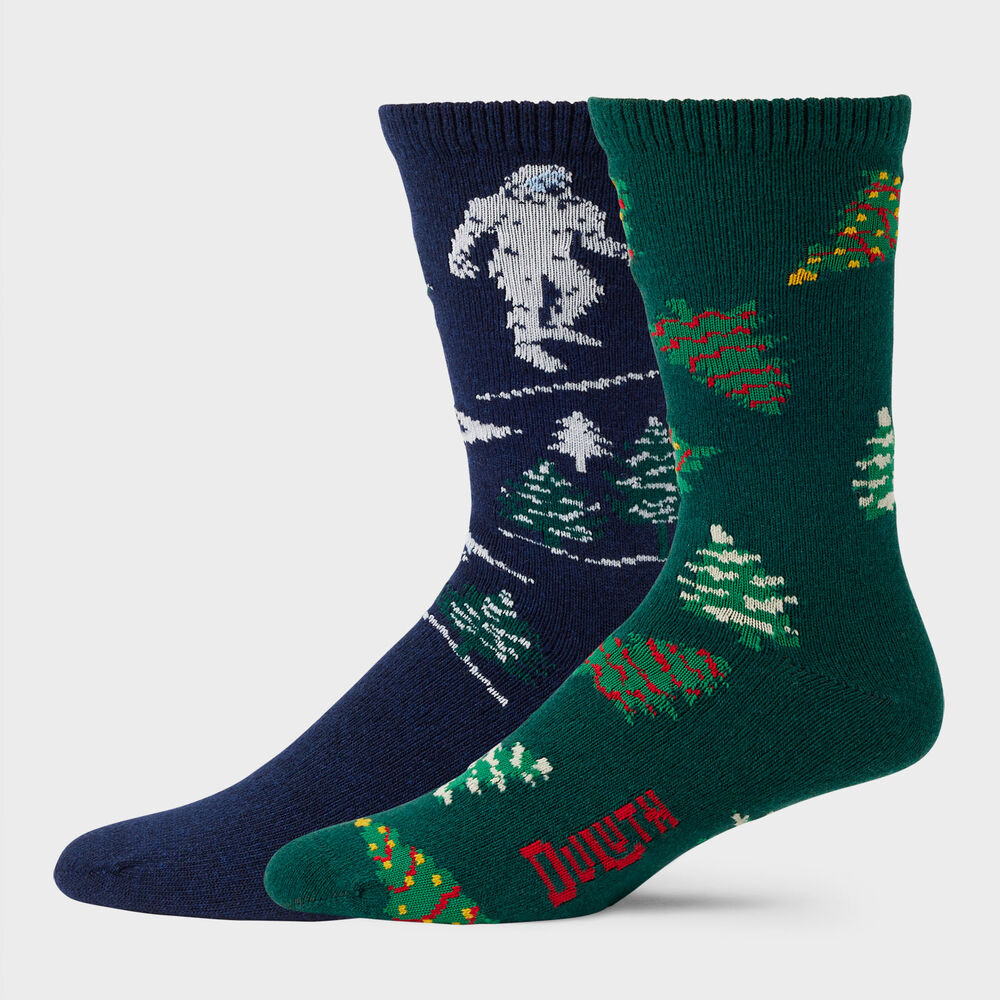 Men's Holiday 2-Pack Crew Socks HOK XLG Main Image