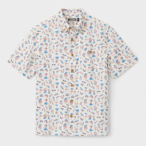 Men's BBQ Relaxed Fit Short Sleeve Shirt PBX LRG TAL