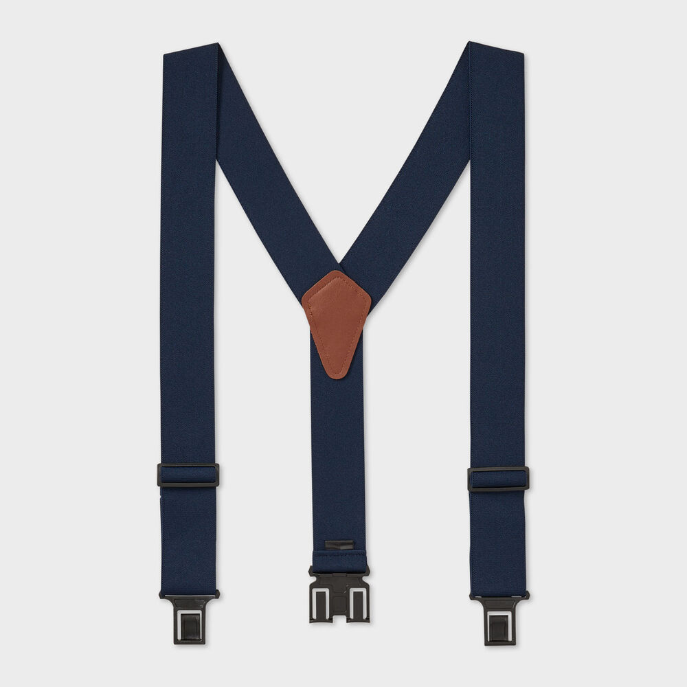 Men's Perry Y-Back Suspenders NAVY Main Image